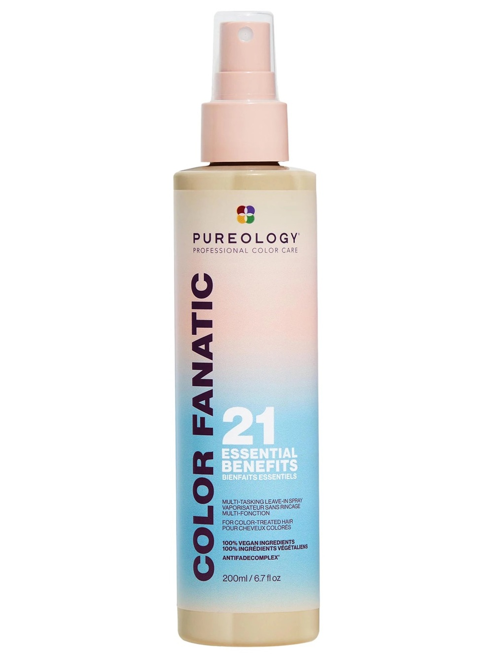 Pureology Color Fanatic 21 Benefits Leave-In Spray - Pink and Blue